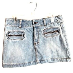 Denim mini skirt
